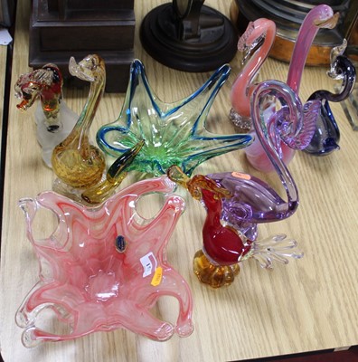 Lot 153 - A collection of Italian hand-blown glass model...