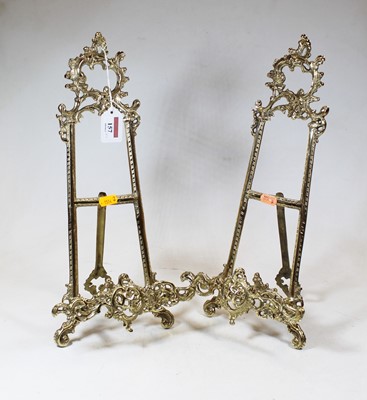 Lot 157 - A pair of reproduction French style brass...