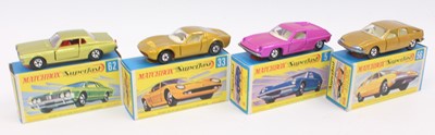 Lot 1207 - A group of 4 old shop stock Matchbox superfast...