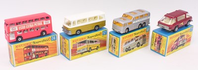 Lot 1213 - A group of 4 old shop stock Matchbox superfast...