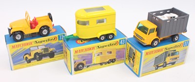 Lot 1215 - A group of 3 old shop stock Matchbox superfast...