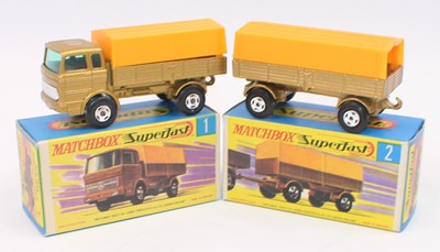 Lot 1214 - A group of 2 old shop stock Matchbox superfast...