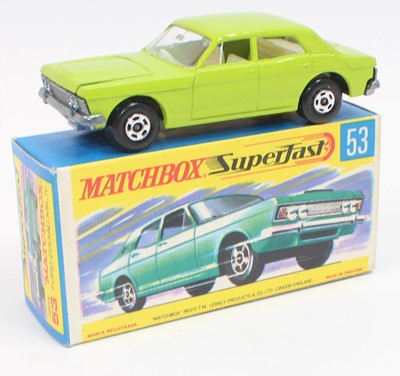 Lot 1227 - A No.53 Ford Zodiac in pea green with cream...