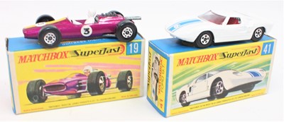 Lot 1220 - A group of two Matchbox superfast models as...