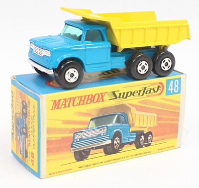 Lot 1222 - A No.48 Dodge tipper truck in mid blue with...