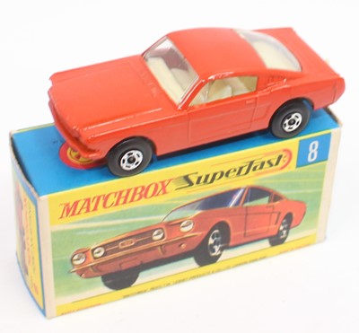 Lot 1229 - A No.8 Ford mustang in red/orange with white...