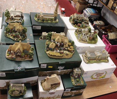 Lot 181 - A collection of 12 various boxed Lilliput Lane...