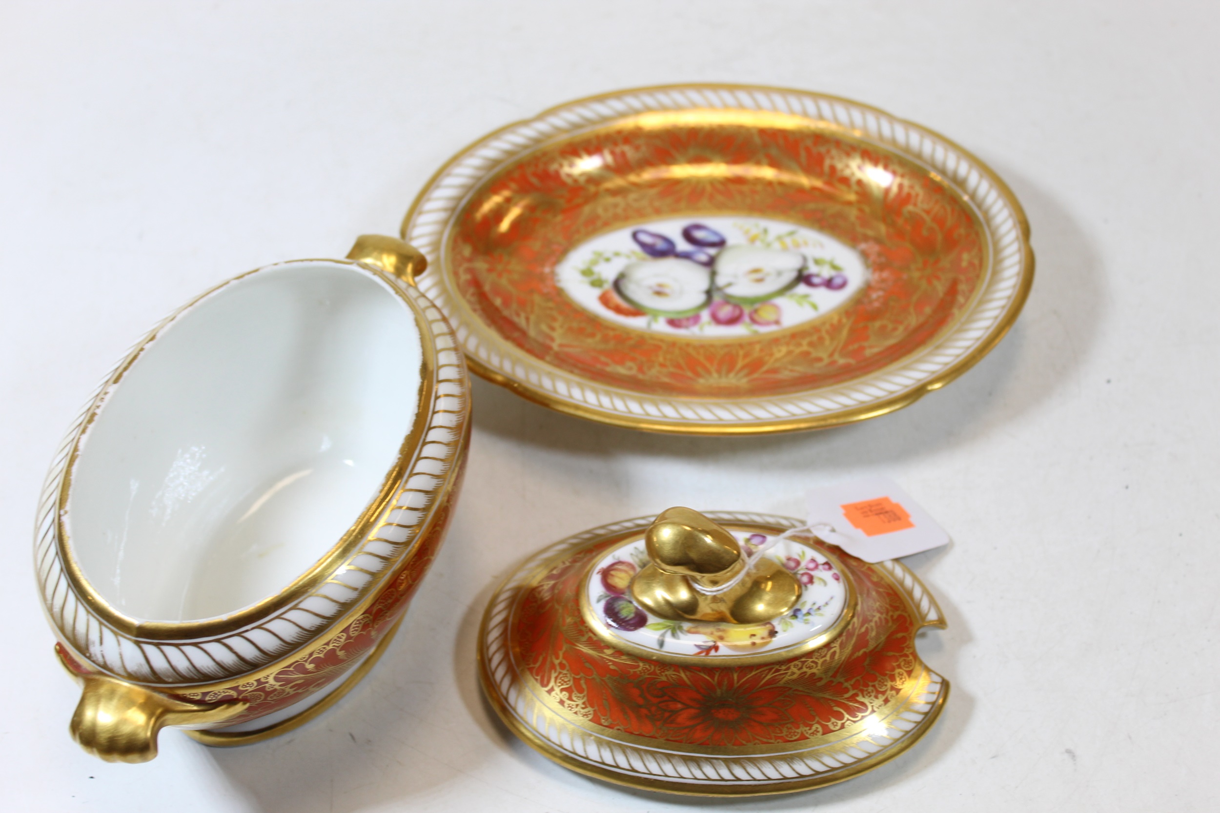 Lot 254 A 19th Century Coalport Porcelain Tureen And Lot 254 A 19th Century Coalport Porcelain Tureen And