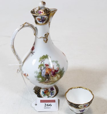 Lot 266 - An Augustus Rex porcelain ewer and cover...