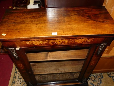 Lot 1447 - A mid-Victorian figured walnut, floral...