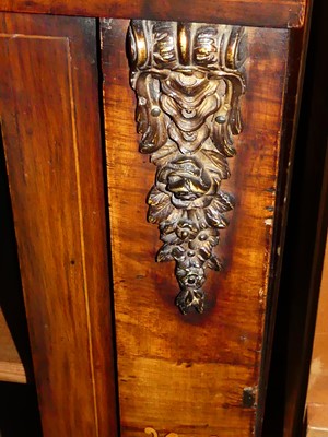 Lot 1447 - A mid-Victorian figured walnut, floral...