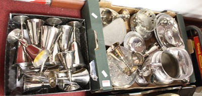 Lot 102 - A collection of miscellaneous silver plated...