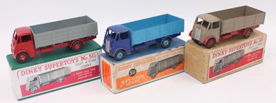 Lot 1863 - Dinky Toys group of 3 boxed No.511 Guy 4 Ton...