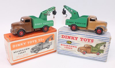 Lot 1859 - A pair of Dinky Toys No.25x Bedford Breakdown...