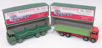 Lot 1860 - A pair or Dinky Toys Fodens in reproduction...