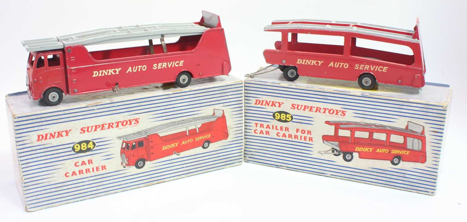 Lot 1418 - Dinky Toys Boxed 984 Car Carrier and 985