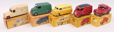 Lot 1427 - A group of 5 boxed Dinky vans as follows: 260 "...