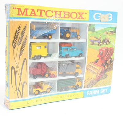 Lot 1235 - Matchbox gift set 3, farm set, models appear...