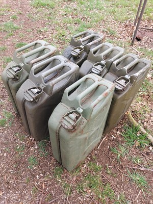Lot 52 - 6 x Metal Jerry Cans