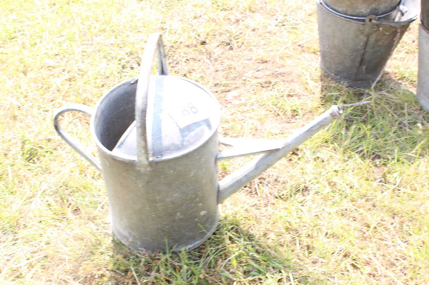Lot 88 - Qty Galvanised Watering Cans