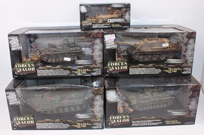 Lot 635 - Five various boxed as issued Forces of Valor...