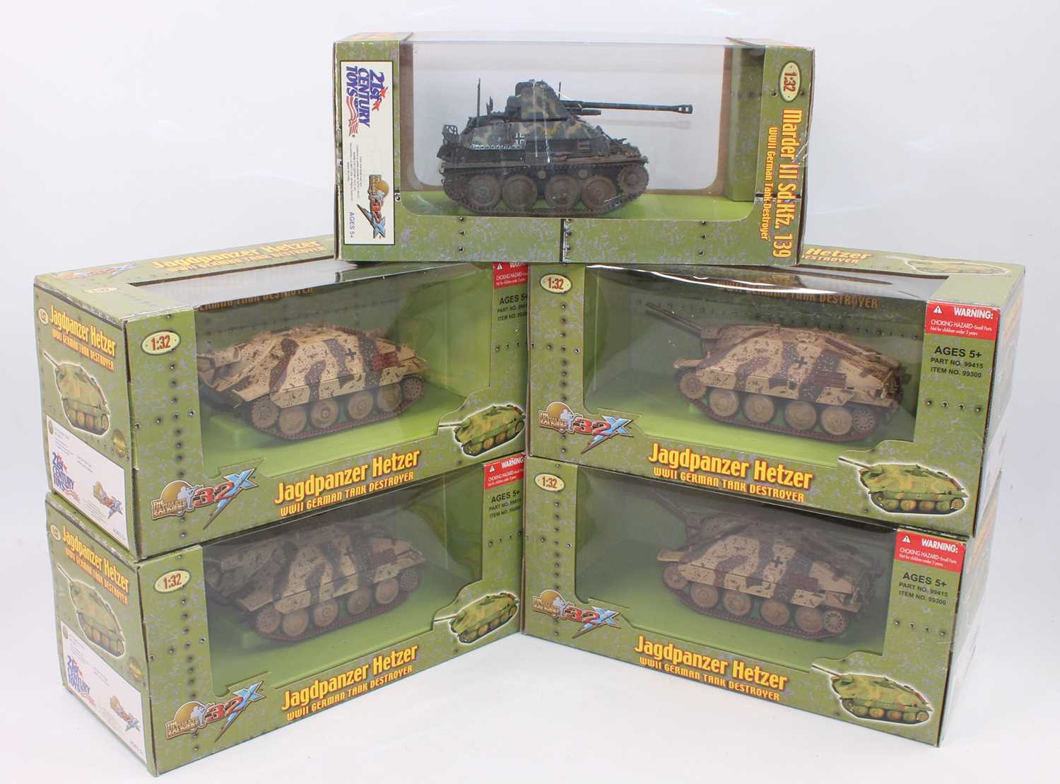 Lot 650 - A 21st Century Toys 1/32 scale boxed military...