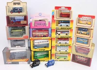 Lot 2039 - A group of 22 mainly boxed buses by Lledo,...