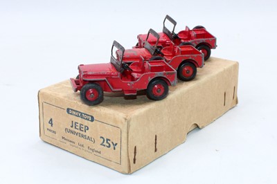 Lot 1438 - Dinky Toys original Universal Jeep 25Y Trade...