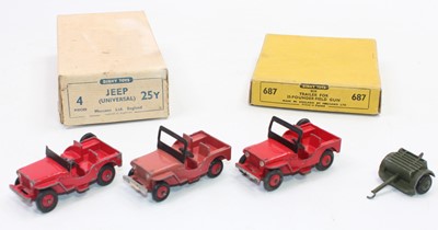 Lot 1439 - Dinky original Universal Jeep 25Y Trade box...