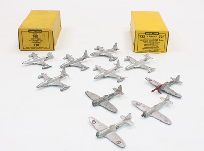 Lot 1440 - A pair of Dinky trade boxes and models as...