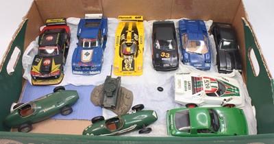 Lot 819 - A group of 9 plastic kit type race car models...