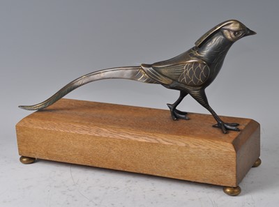 Lot 198 - An Art Deco French bronze model of a pheasant,...