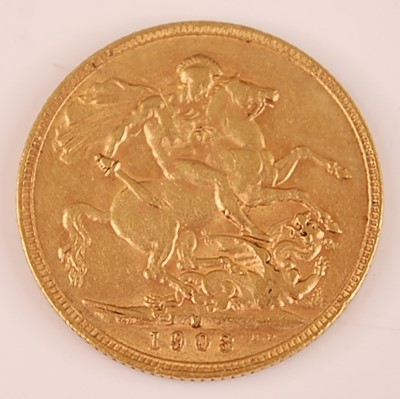 Lot 2038 - Great Britain, 1903 gold full sovereign,...