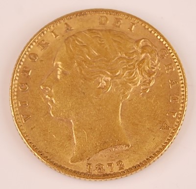 Lot 2006 - Great Britain, 1872 gold full sovereign,...