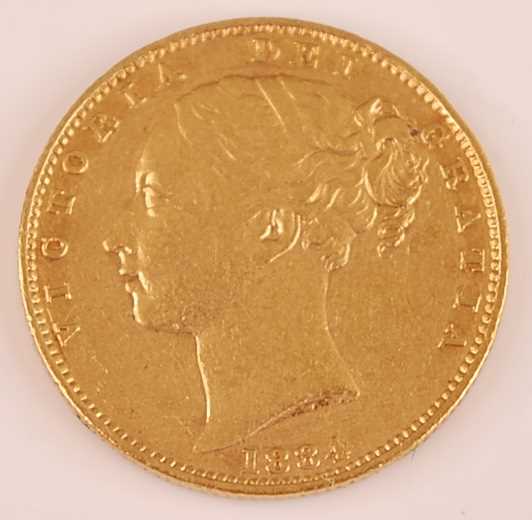 Lot 2029 - Great Britain, 1884 gold full sovereign,...