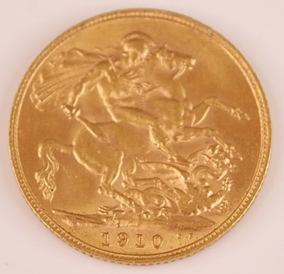 Lot 2032 - Great Britain, 1910 gold full sovereign,...