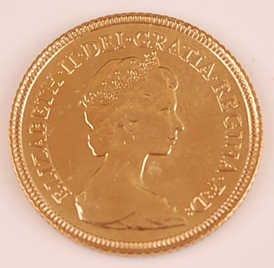 Lot 2065 - Great Britain, 1982 gold half sovereign,...