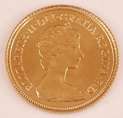 Lot 2066 - Great Britain, 1982 gold half sovereign,...