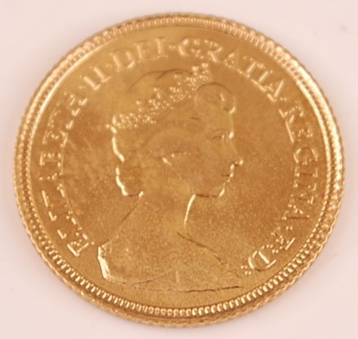 Lot 2069 - Great Britain, 1982 gold half sovereign,...