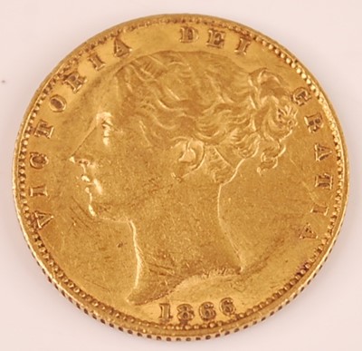 Lot 2028 - Great Britain, 1866 gold full sovereign,...