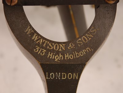 Lot 1191 - A circa 1900 W. Watson & Sons No.1 Van Huerck...