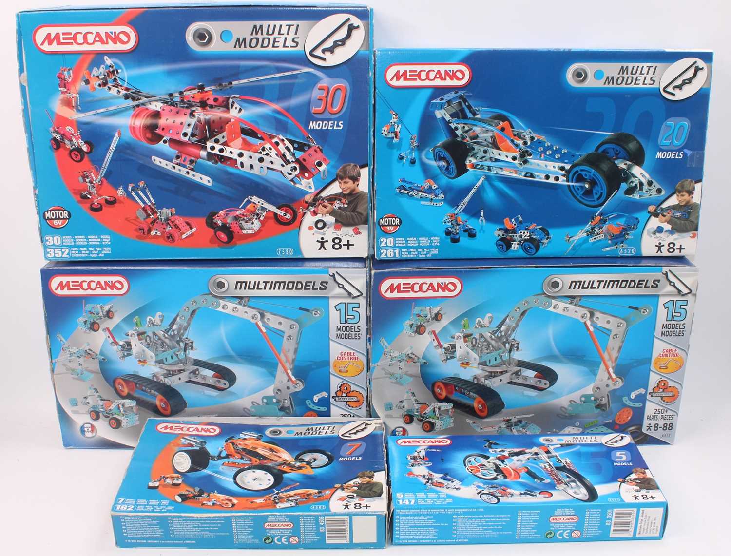 Lot 154 - Meccano Multimodels items Nos. 7530; 6520; 2x...