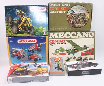 Lot 160 - Various Meccano sets: Combat construction...