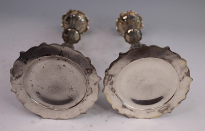 Lot 1038 - A pair of early Victorian silver table...