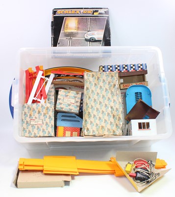 Lot 1929 - One large tub of Scalextric accessories items...