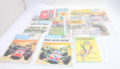 Lot 1931 - A small tray of Scalextric and Subbuteo...