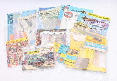 Lot 821 - A group of Airfix and Revell kit catalogues...