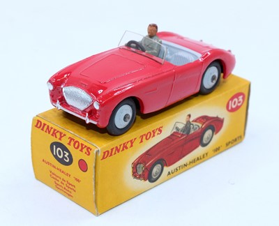 Lot 1466 - Dinky Toys No. 103 Austin Healey 100 sports...