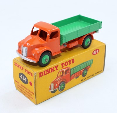 Lot 1470 - Dinky Toys, 414, Rear Tipping Wagon, orange...