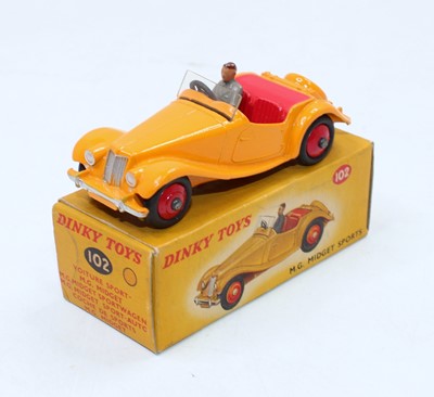 Lot 1476 - Dinky Toys, 102, MG Midget Sports,...